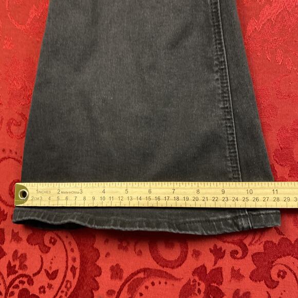 Rock & Roll Denim Jeans Womens Bargain Bell Pull On Flare Legs Black - Picture 7 of 12